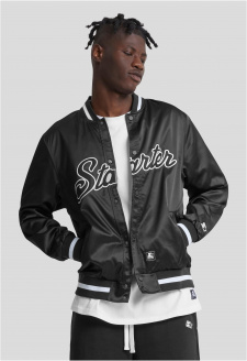 Starter Satin College Jacket black