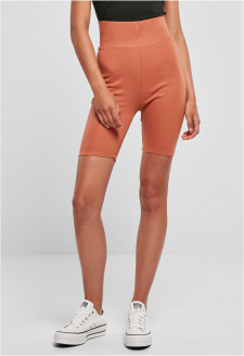 Ladies High Waist Cycle Shorts terracotta