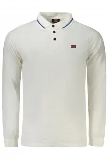 NÓRSKO 1963 PÁNSKE POLO S DLHÝM RUKÁVOM BIELA