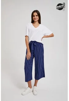 Kuloty w paski granatowe - granatowy