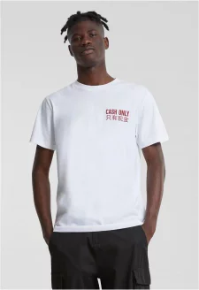 Cash Only Tee white
