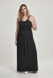 Ladies Long Racer Back Dress black