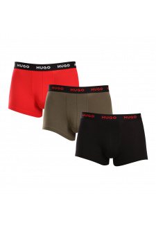 3PACK férfi boxer HUGO többszínű