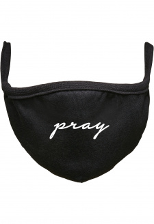 Pray Wording Face Mask black