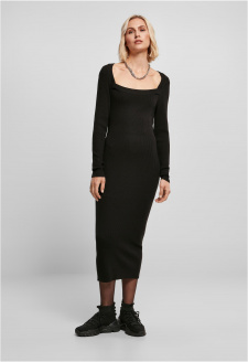 Ladies Long Knit Dress black