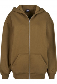 Ladies Oversized Zip Hoody summerolive