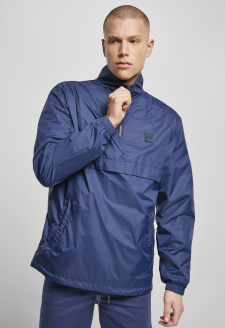 Stand Up Collar Pull Over Jacket darkblue