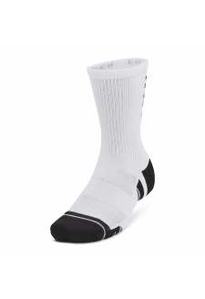 UA Perf Tech Nov 3pk Crew-WHT