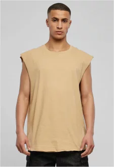 Open Edge Sleeveless Tee unionbeige
