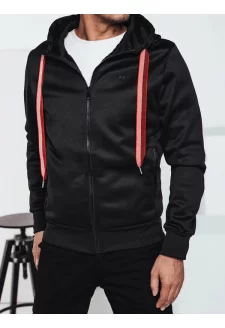 Bluza męska z kapturem czarna Dstreet BX5858