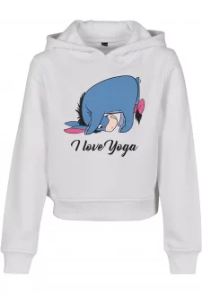 Kids Namaste Cropped Hoody white