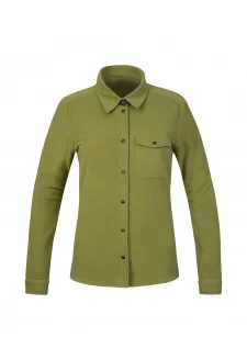 Dámská hřejivá fleecová košile Hannah BEA olive branch