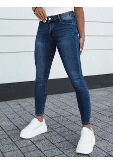 Női farmernadrág slim fit ACORN sötétkék Dstreet UY2155