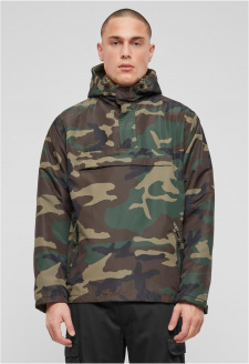 Fleece Pull Over Windbreaker olive camo