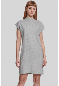 Ladies Turtle Extended Shoulder Dress grey