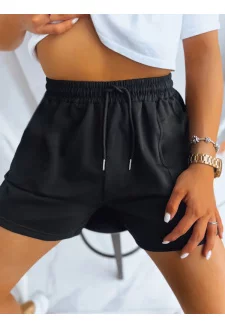 Női melegítő rövidnadrág PELLA fekete Dstreet SY0321