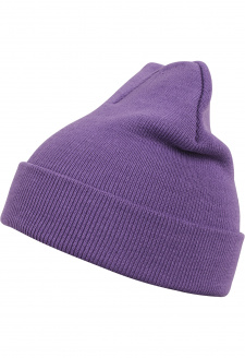 Beanie Basic Flap purple