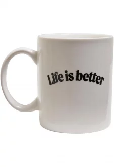 Life Is Better Cup white