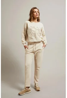 WOMEN'S JOGGING PANTS Z-DR-4500 L.BEIGE