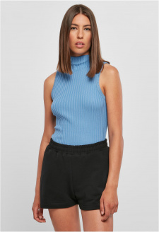 Ladies Rib Knit Sleevless Body horizonblue