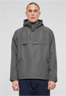 Fleece Pull Over Windbreaker charcoal