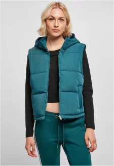 Ladies Recycled Twill Puffer Vest jasper