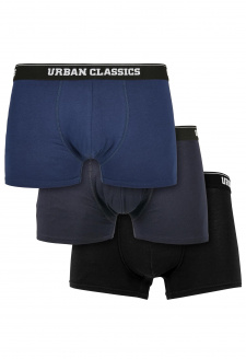 Organic Boxer Shorts 3-Pack darkblue+navy+black