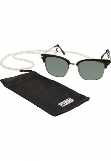 Sunglasses Crete With Chain black/green