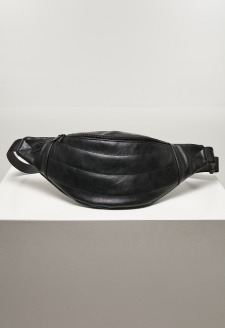Puffer Imitation Leather Shoulder Bag black