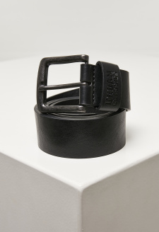 Recycled Imitation Leather Belt black