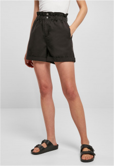 Ladies Paperbag Shorts black