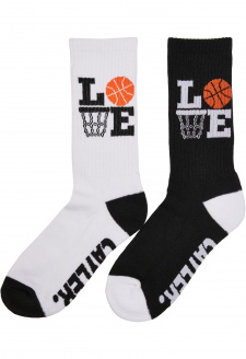 Love Ballin Socks 2-Pack black/white