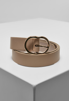 Small Ring Buckle Belt beige/gold