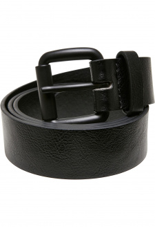 Synthetic Leather Thorn Buckle Casual Belt black